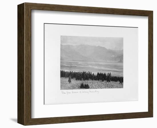 View from Terrace of Debung Monastery, Tibet, 1903-04-John Claude White-Framed Giclee Print