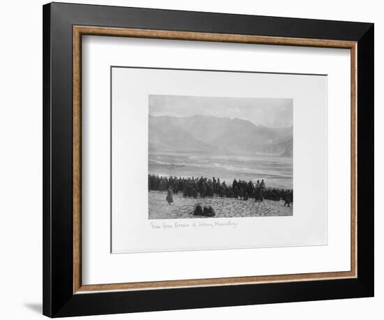 View from Terrace of Debung Monastery, Tibet, 1903-04-John Claude White-Framed Giclee Print