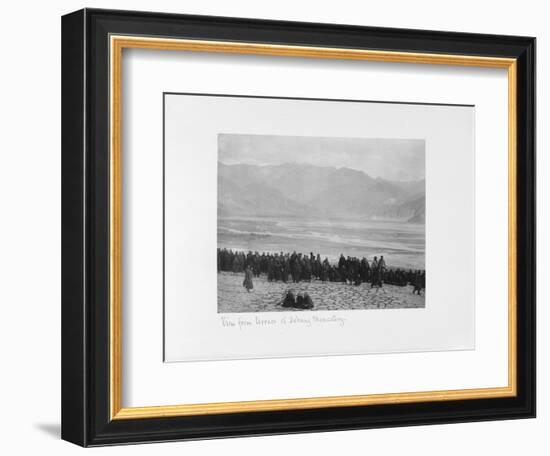 View from Terrace of Debung Monastery, Tibet, 1903-04-John Claude White-Framed Giclee Print