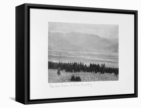 View from Terrace of Debung Monastery, Tibet, 1903-04-John Claude White-Framed Premier Image Canvas