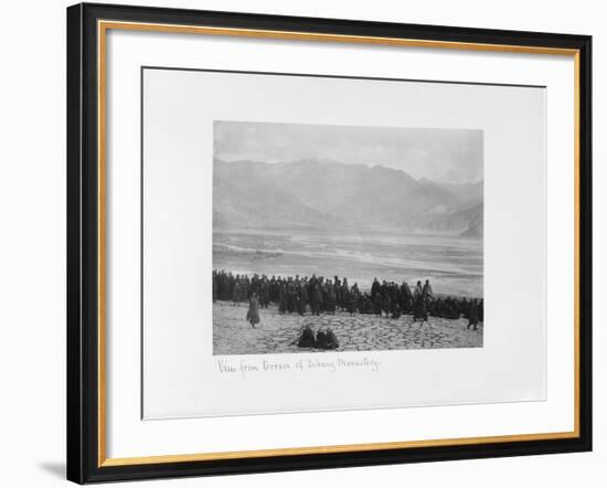 View from Terrace of Debung Monastery, Tibet, 1903-04-John Claude White-Framed Giclee Print