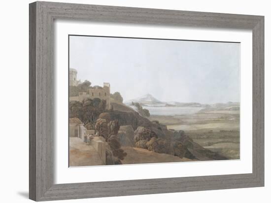 View from Tessa Aurunca, 1784-Francis Towne-Framed Giclee Print