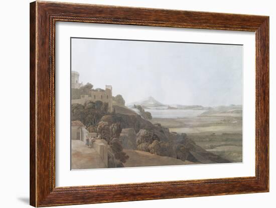 View from Tessa Aurunca, 1784-Francis Towne-Framed Giclee Print