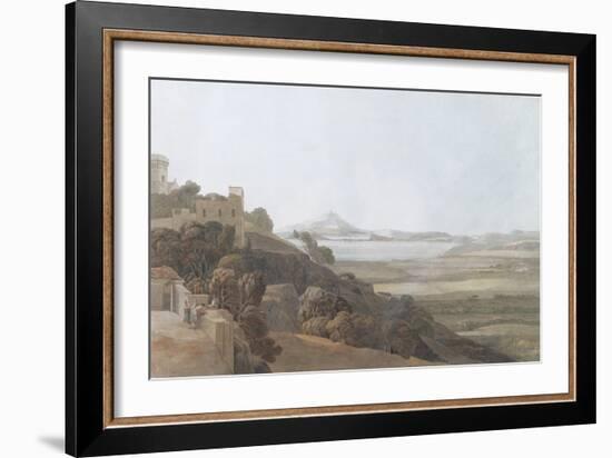 View from Tessa Aurunca, 1784-Francis Towne-Framed Giclee Print