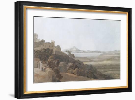 View from Tessa Aurunca, 1784-Francis Towne-Framed Giclee Print