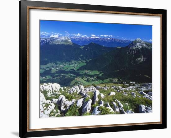 View from the Alps, Chartreuse, France-David Hughes-Framed Photographic Print