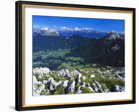 View from the Alps, Chartreuse, France-David Hughes-Framed Photographic Print