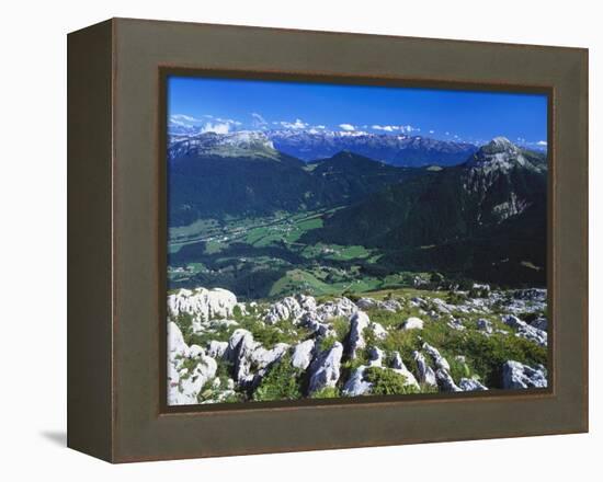 View from the Alps, Chartreuse, France-David Hughes-Framed Premier Image Canvas