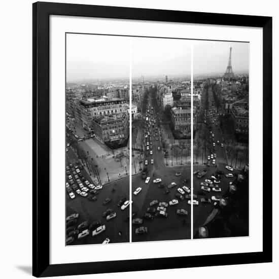 View From The Arc De Triomphe To The Place De L'Et-Paul Almasy-Framed Giclee Print