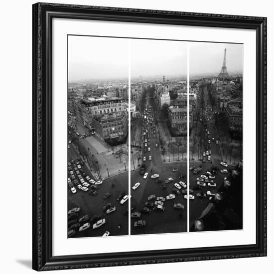 View From The Arc De Triomphe To The Place De L'Et-Paul Almasy-Framed Giclee Print