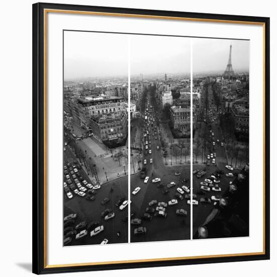 View From The Arc De Triomphe To The Place De L'Et-Paul Almasy-Framed Giclee Print