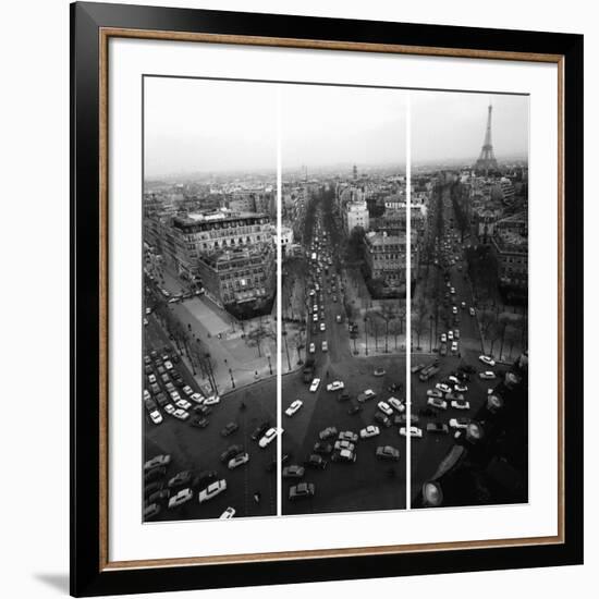 View From The Arc De Triomphe To The Place De L'Et-Paul Almasy-Framed Giclee Print