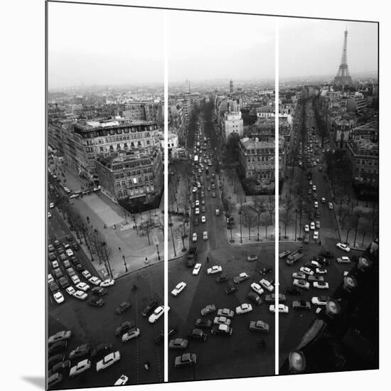 View From The Arc De Triomphe To The Place De L'Et-Paul Almasy-Mounted Giclee Print