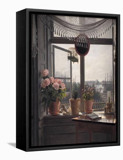 View from the artist's room, c.1825-Martinus Rorbye-Framed Premier Image Canvas