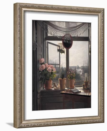 View from the artist's room, c.1825-Martinus Rorbye-Framed Giclee Print