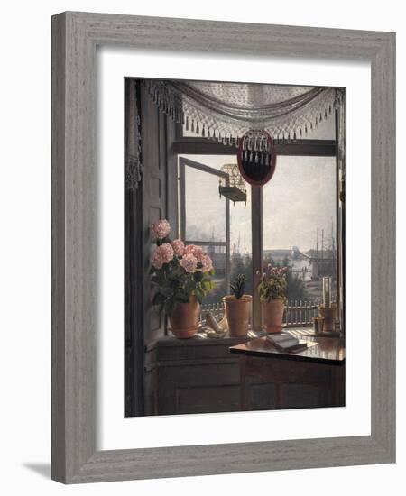 View from the artist's room, c.1825-Martinus Rorbye-Framed Giclee Print