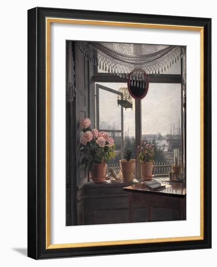 View from the artist's room, c.1825-Martinus Rorbye-Framed Giclee Print