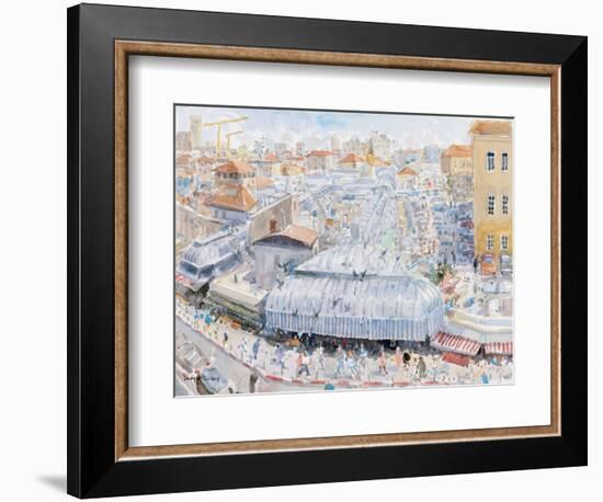 View from the Balcony, Mahane Yehuda, Jerusalem, 2019 (W/C on Paper)-Lucy Willis-Framed Giclee Print