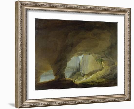 View from the Beatus Cave onto the Thuner Lake-Caspar Wolf-Framed Giclee Print