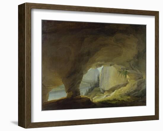 View from the Beatus Cave onto the Thuner Lake-Caspar Wolf-Framed Giclee Print