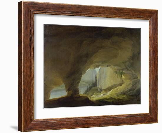 View from the Beatus Cave onto the Thuner Lake-Caspar Wolf-Framed Giclee Print