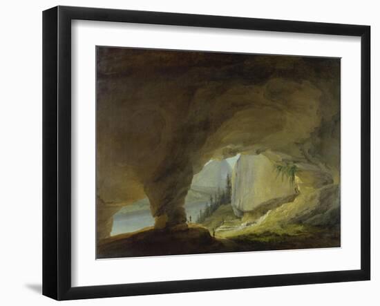 View from the Beatus Cave onto the Thuner Lake-Caspar Wolf-Framed Giclee Print