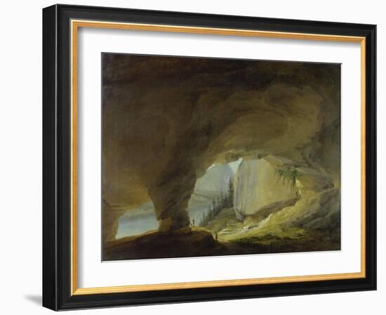 View from the Beatus Cave onto the Thuner Lake-Caspar Wolf-Framed Giclee Print