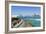 View from the Breakwater to the City Skyline across the Gulf, Abu Dhabi, United Arab Emirates-Fraser Hall-Framed Photographic Print