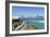 View from the Breakwater to the City Skyline across the Gulf, Abu Dhabi, United Arab Emirates-Fraser Hall-Framed Photographic Print