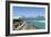 View from the Breakwater to the City Skyline across the Gulf, Abu Dhabi, United Arab Emirates-Fraser Hall-Framed Photographic Print