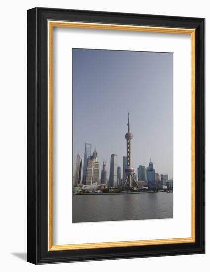 View from the Bund of the Modern Pudong Area, Shanghai, China-Cindy Miller Hopkins-Framed Photographic Print