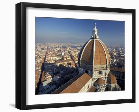 View from the Campanile of the Duomo (Cathedral) of Santa Maria Del Fiore, Florence, Tuscany, Italy-Robert Francis-Framed Photographic Print