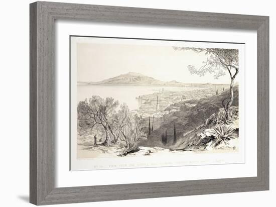 View from the Castle Hill, Looking Towards Monte Skopo, Zante, 1863-Edward Lear-Framed Giclee Print