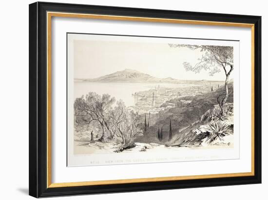 View from the Castle Hill, Looking Towards Monte Skopo, Zante, 1863-Edward Lear-Framed Giclee Print