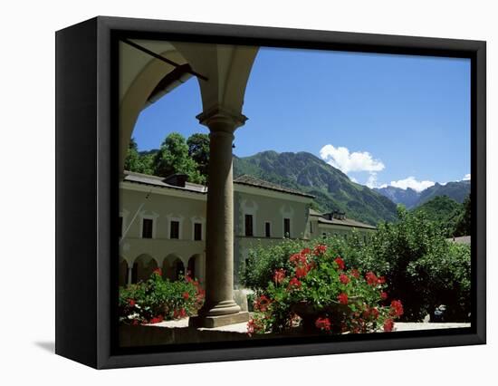 View from the Cloisters, Certosa Di Pesio, Piedmont, Italy-Sheila Terry-Framed Premier Image Canvas