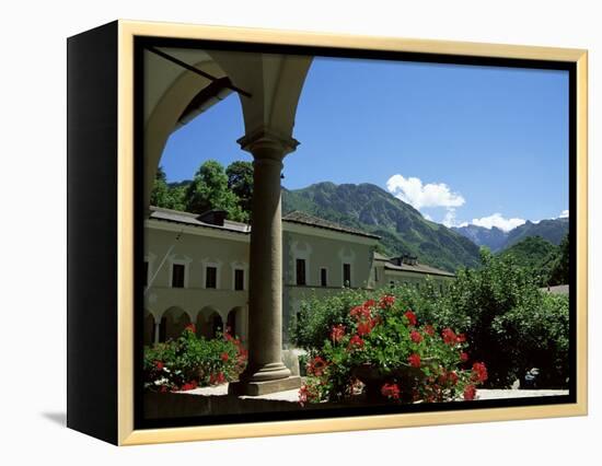 View from the Cloisters, Certosa Di Pesio, Piedmont, Italy-Sheila Terry-Framed Premier Image Canvas