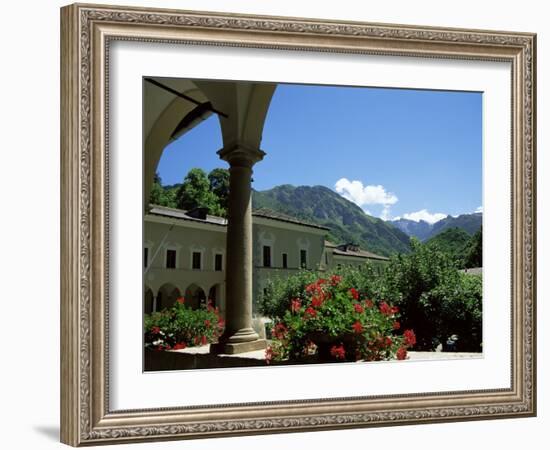 View from the Cloisters, Certosa Di Pesio, Piedmont, Italy-Sheila Terry-Framed Photographic Print