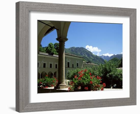 View from the Cloisters, Certosa Di Pesio, Piedmont, Italy-Sheila Terry-Framed Photographic Print