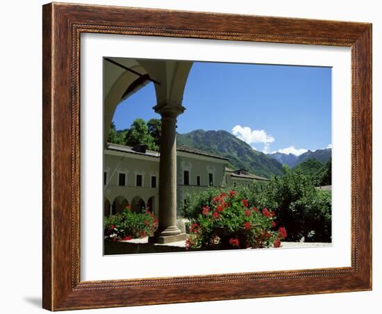 View from the Cloisters, Certosa Di Pesio, Piedmont, Italy-Sheila Terry-Framed Photographic Print