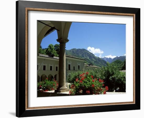 View from the Cloisters, Certosa Di Pesio, Piedmont, Italy-Sheila Terry-Framed Photographic Print