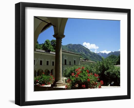 View from the Cloisters, Certosa Di Pesio, Piedmont, Italy-Sheila Terry-Framed Photographic Print