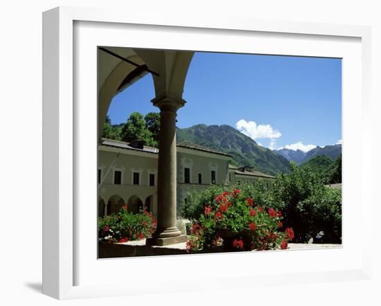 View from the Cloisters, Certosa Di Pesio, Piedmont, Italy-Sheila Terry-Framed Photographic Print