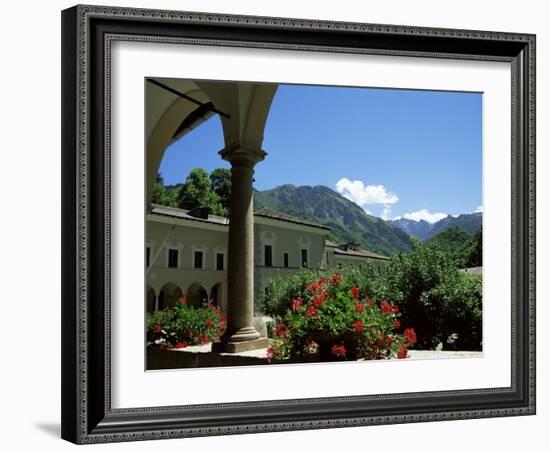 View from the Cloisters, Certosa Di Pesio, Piedmont, Italy-Sheila Terry-Framed Photographic Print