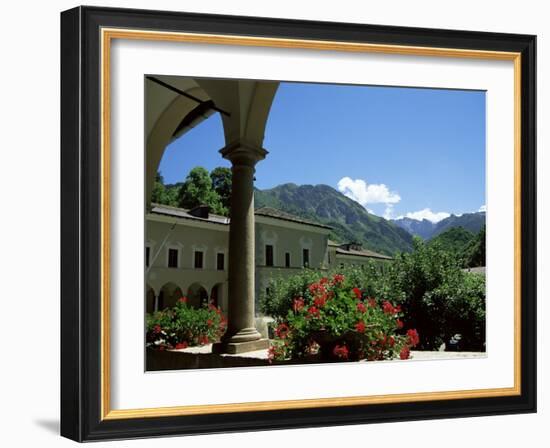 View from the Cloisters, Certosa Di Pesio, Piedmont, Italy-Sheila Terry-Framed Photographic Print