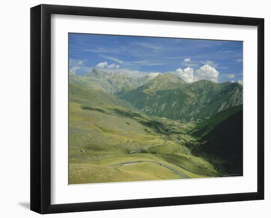 View from the Col De Vars, Near Barcelonnette, Haute-Alpes, French Alps, Provence, France, Europe-David Hughes-Framed Photographic Print