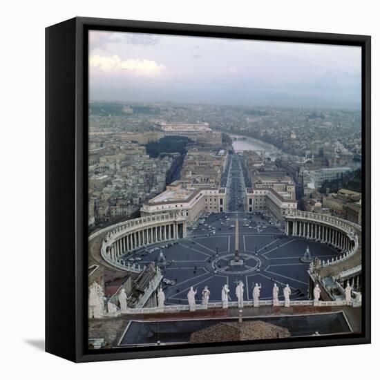 View from the Dome of St Peters in Rome, 17th Century-Gian Lorenzo Bernini-Framed Premier Image Canvas