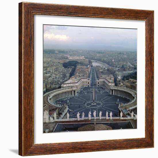 View from the Dome of St Peters in Rome, 17th Century-Gian Lorenzo Bernini-Framed Photographic Print