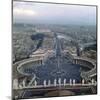 View from the Dome of St Peters in Rome, 17th Century-Gian Lorenzo Bernini-Mounted Photographic Print