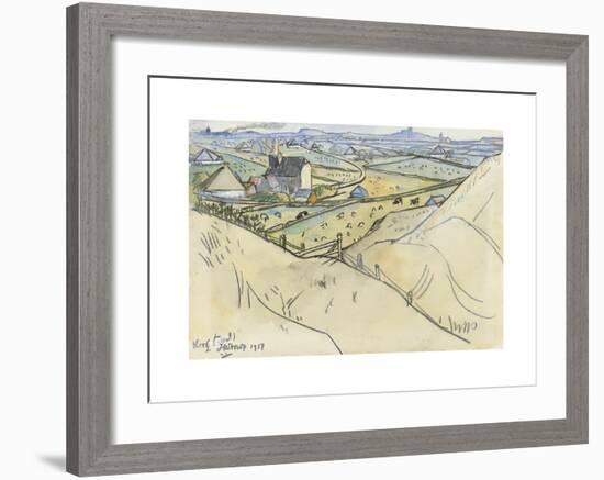 View from the Dunes on Koog on Texel-Jan Toorop-Framed Premium Giclee Print