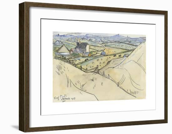 View from the Dunes on Koog on Texel-Jan Toorop-Framed Premium Giclee Print